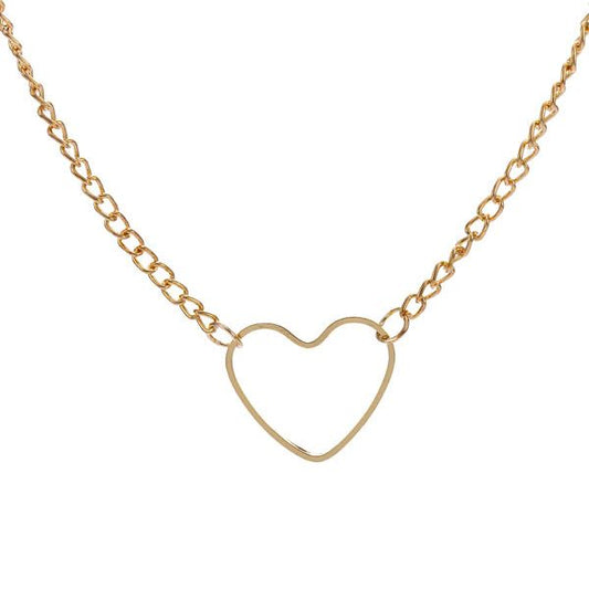 House Of Dasein Gold Silver Heart Choker Bdsm Day Collar Submissive Necklace - Gold
