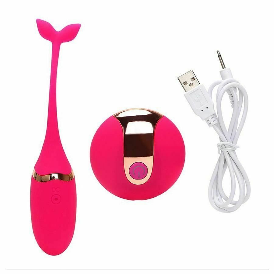 House Of Dasein Whale Vibrator Remote Usb Rechargeable G-Spot Stimulation - Rose Red