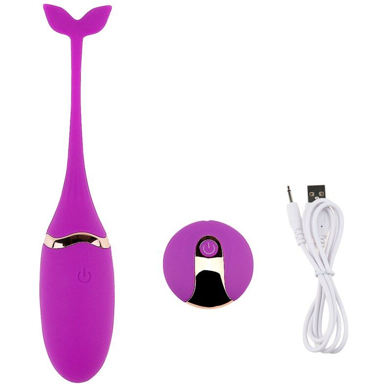House Of Dasein Whale Vibrator Remote Usb Rechargeable G-Spot Stimulation - Purple