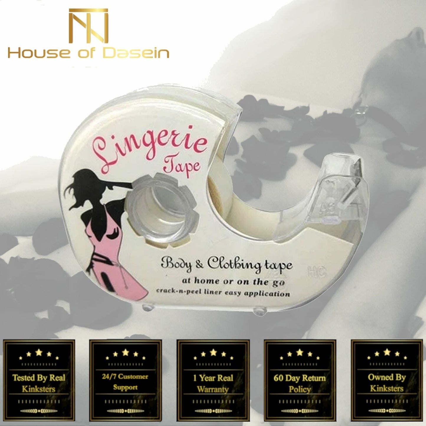 House Of Dasein Double Sided Lingerie Fashion Secret Body Clothing Tape - Skin