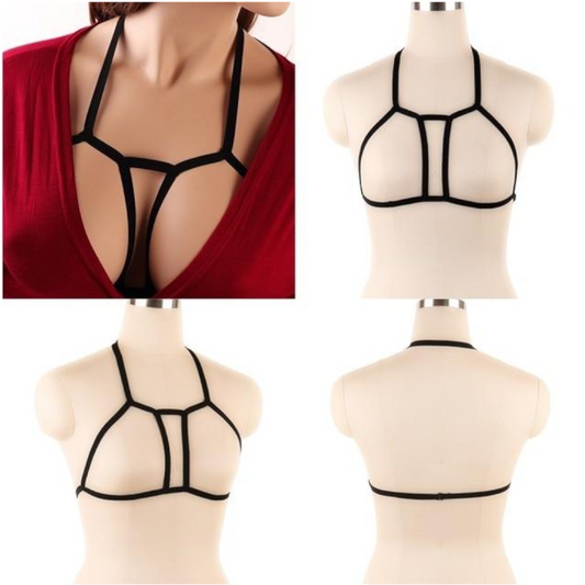 House Of Dasein Pentagram Sexy Body Harness Bondage Cage Bra Bdsm Lingerie - S0013