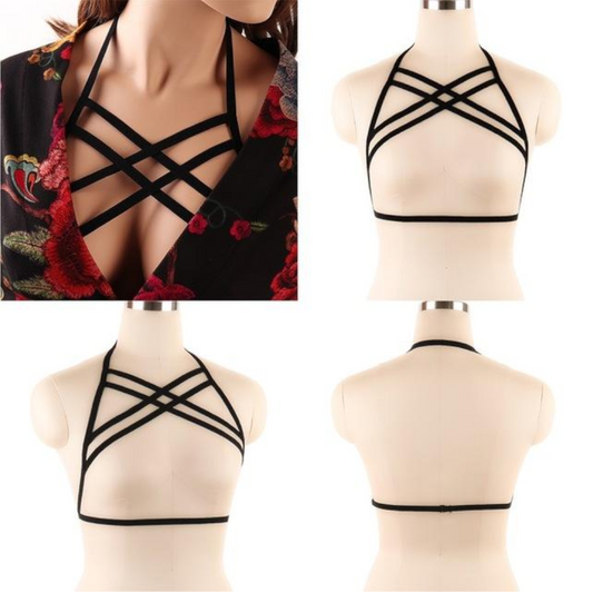 House Of Dasein Pentagram Sexy Body Harness Bondage Cage Bra Bdsm Lingerie - S0021