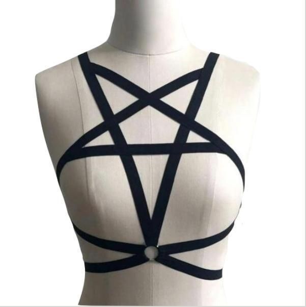 House Of Dasein Pentagram Harness Women Body Fetish Clothing