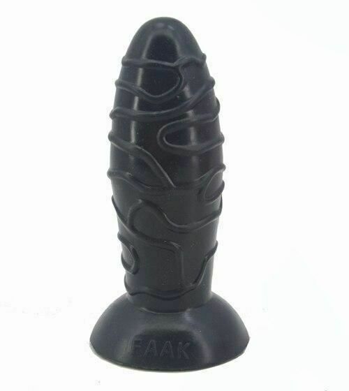 House Of Dasein Faak 17Cm Silicone Butt Plug Anal Dildo Dong Thick Flesh - Black