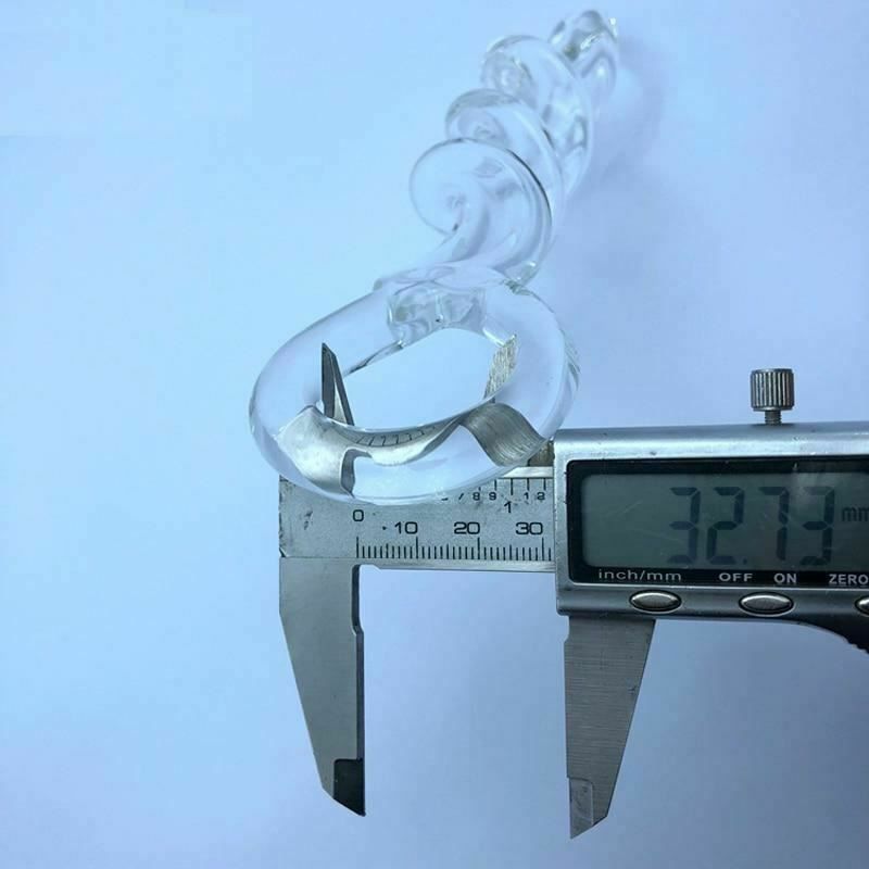 House Of Dasein Pyrex Crystal Spiral Dildo Transparent Long Butt Plug Sex Toys Anal Fetish - Clear