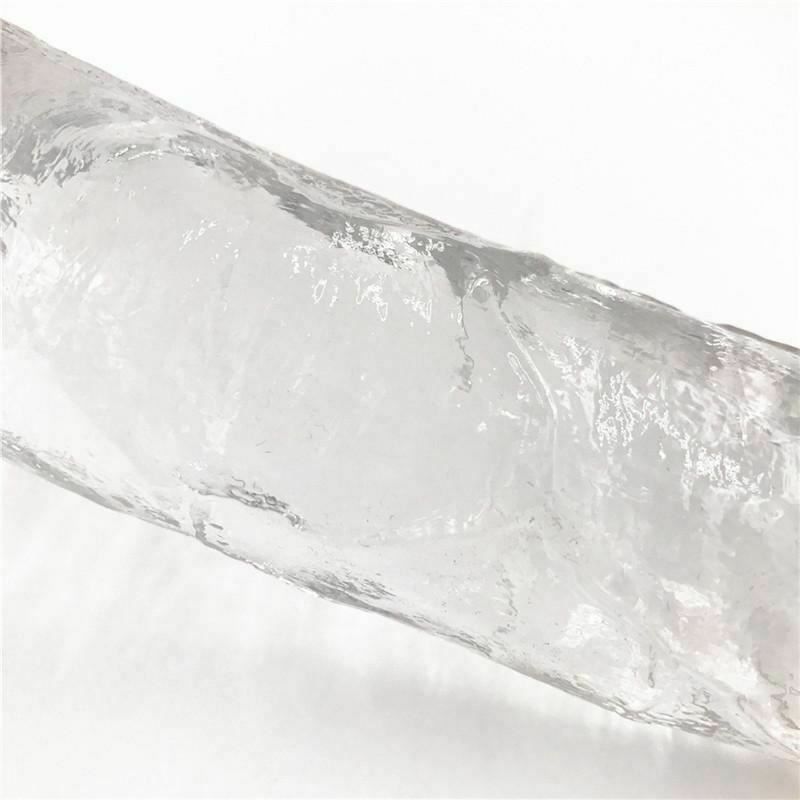 House Of Dasein Realistic Clear Dildo Jelly Cock Balls Dong Suction Cup 4 Size Classic - Clear - M (18X3.7Cm)