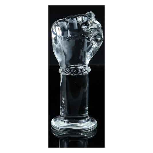 House Of Dasein Super Huge Glass Simulation Fist Dildo Hand G-Spot Anal Plug Vaginal Masturbation Sex Toys - L