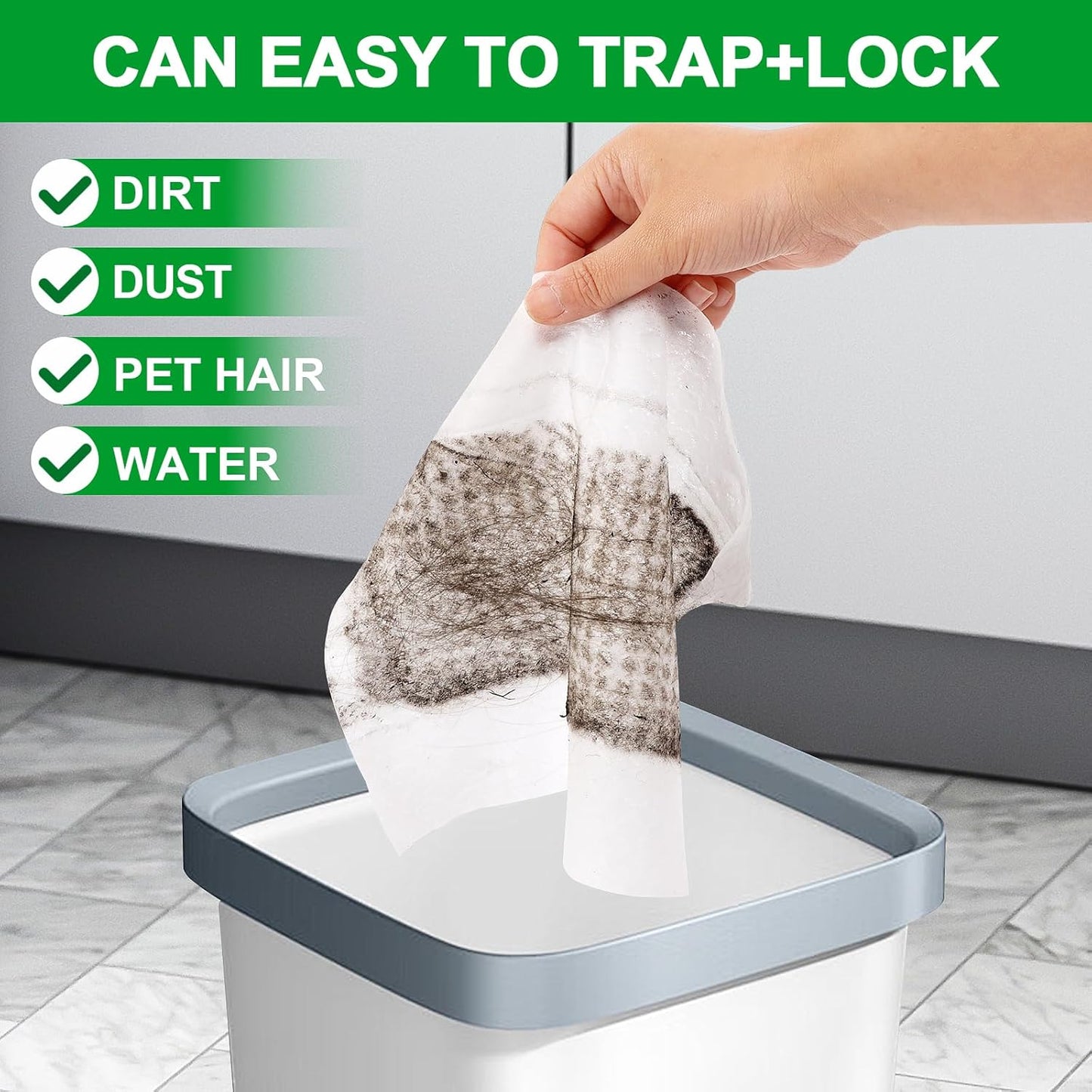 30 Count Disposable XL Dry Sweeping Cloths + 2 Pack Reusable Microfiber Mop Pads for Swiffer Sweeper XL Mop (Mop is not Included)
