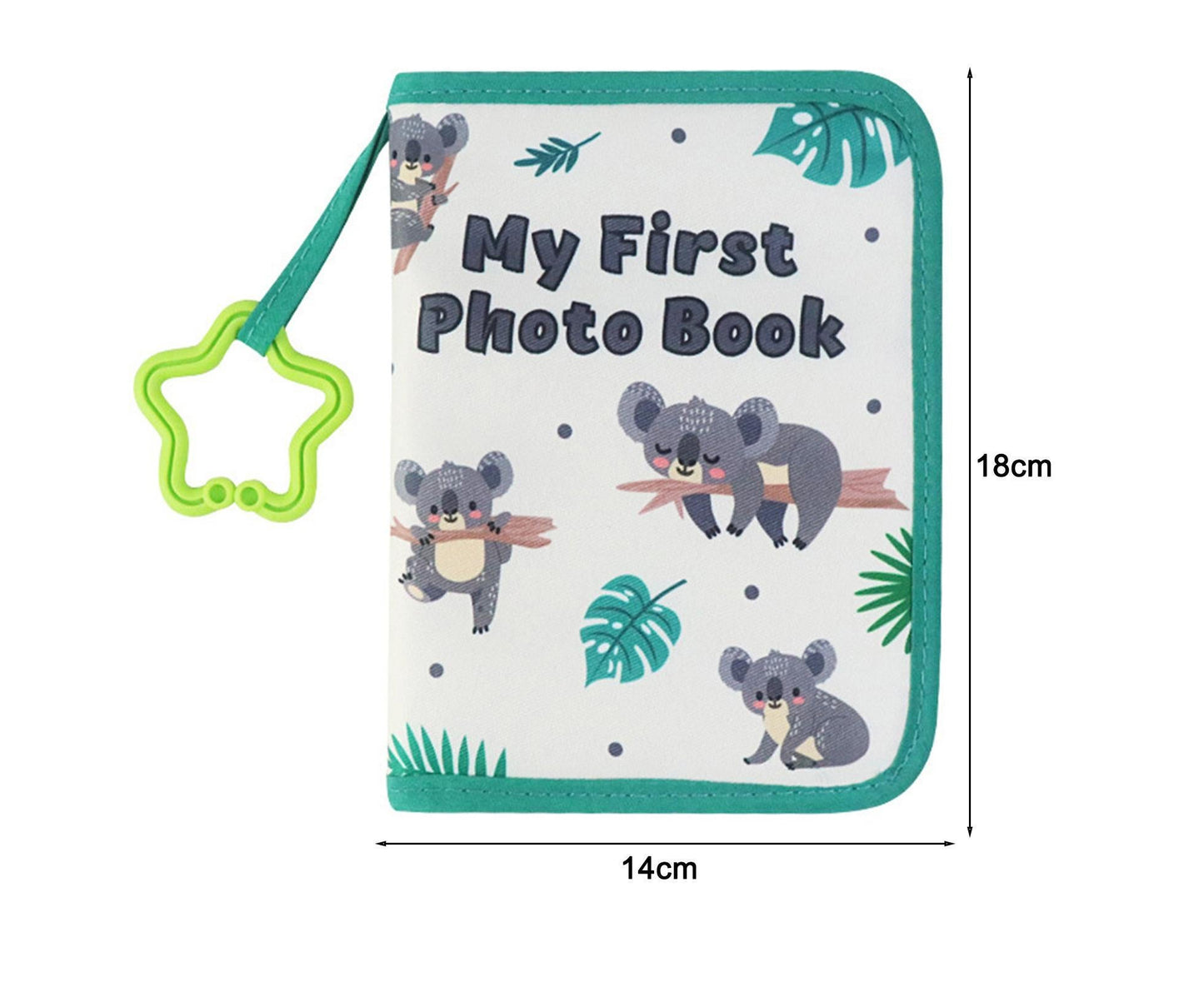 babies Photo Album Promote Brain Development Create Lasting Memories Soft Cloth Photo Book for babiess - Grey