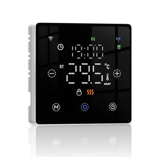 Smart Home Floor Heating Switch Temperature Controller for Electric or Gas Boiler Black