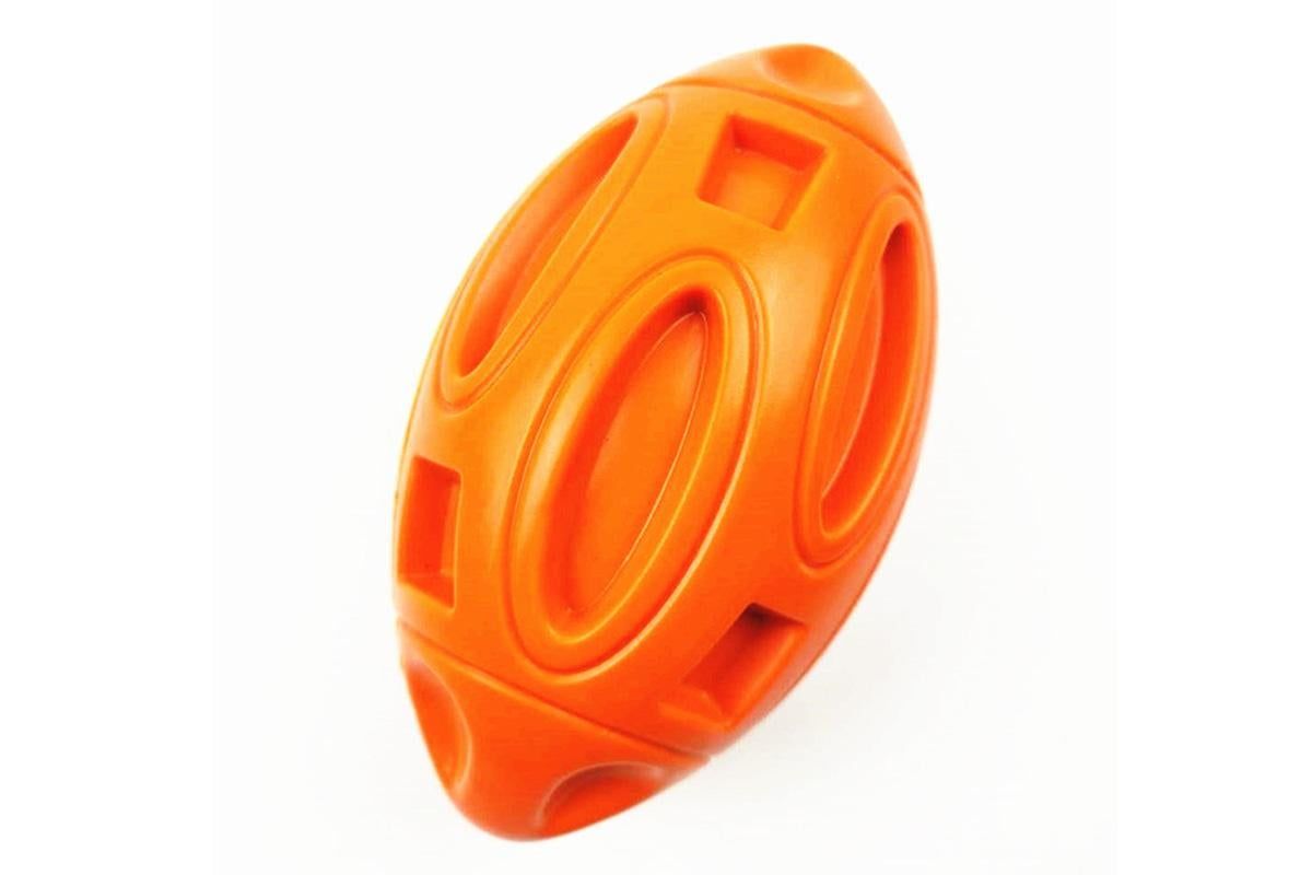 Puppy Chew Ball With Squeaker Dog Chew Toys Squeaky Dog Toys For Aggressive Chewers-Orange