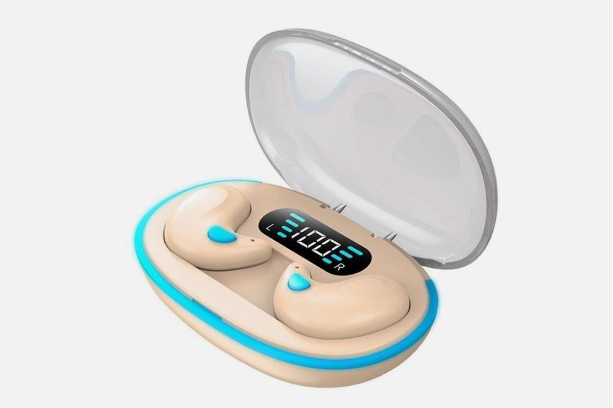 Ear Buds Sleep Bluetooth 5.3 Noise Blocking Sleeping Headphones for Side Sleeper -Beige