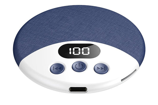 Under Pillow Bluetooth Sleep Speaker Wireless Bone Conduction Speaker-Blue