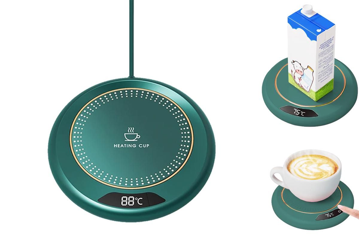 Electric Coffee Mug Warmer USB Cup With 3 Temp Settings-White