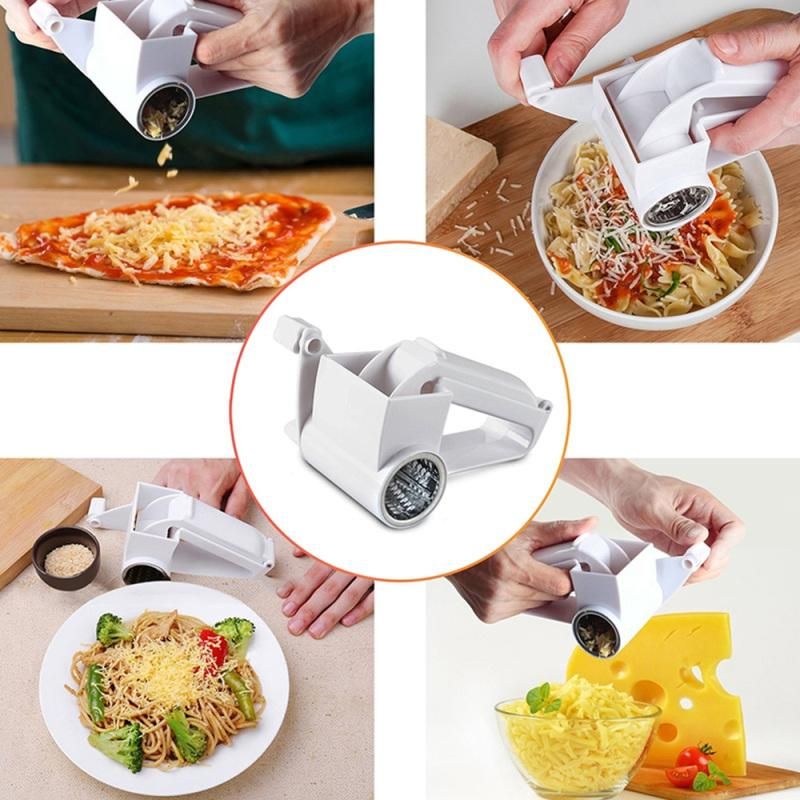 Handheld Rotary Stainless Steel Cheese Grater Multifunctional Vegetable Chocolate Shredder Slicer