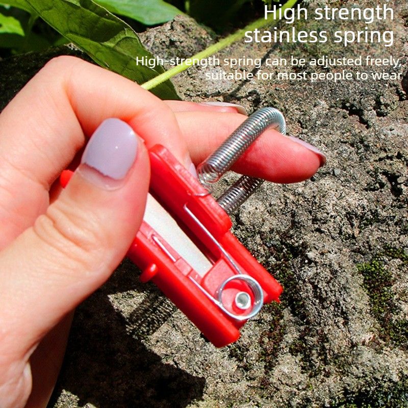Spring Pruning Shears for Fruit Vegetable Picking, Detachable Blade Garden Harvest Cutter, Portable Plant Stem Cutting Tool-Red