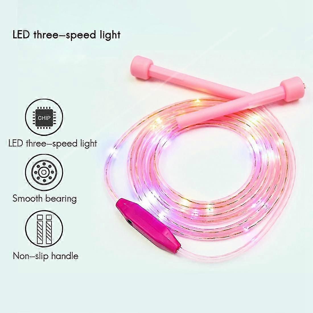 Light Up Jump Rope Led Skipping Rope Colorful Led Fitness Jump Ropes