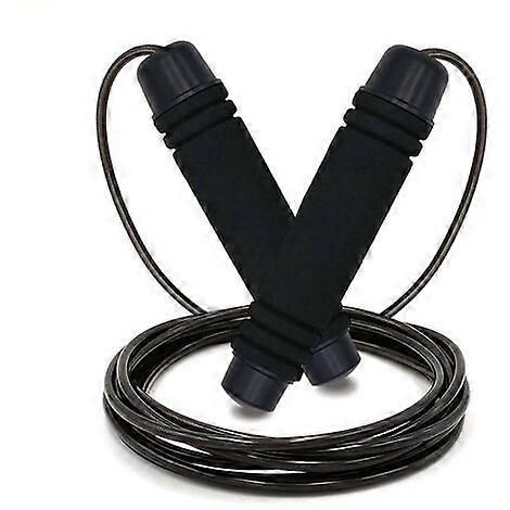 Adjustable Speed Jump Rope with Soft Memory Foam Handles, Tangle-Free Skipping Rope for Fitness, Cardio Workout & Exercise - Red
