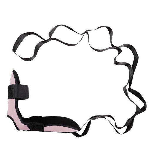 Yoga Stretch Strap, Foot & Leg Stretching Strap, Flexibility Strap for Ankle Ligament, Fascia, Muscle & Physical Therapy - Light pink