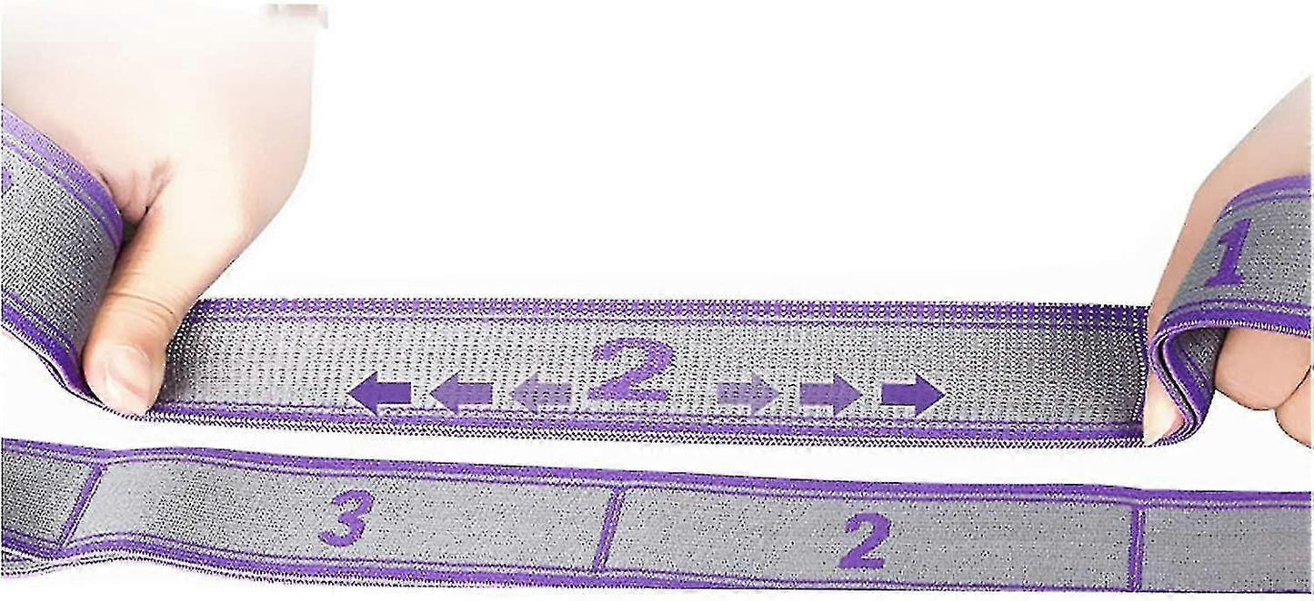 Yoga Stretching Band Yoga Stretch Strap/stretch Strap/exercise Band With 8 Loops/fitness Pilates Physiotherapy Stretch Strap/purple