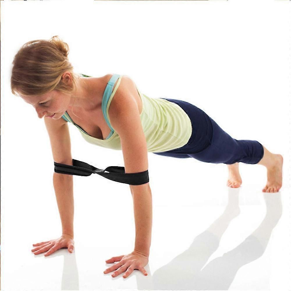 Infinity Yoga Stretch Strap, Double Loop Stretching Strap for Yoga, Pilates, Physical Therapy & Flexibility Training - Green