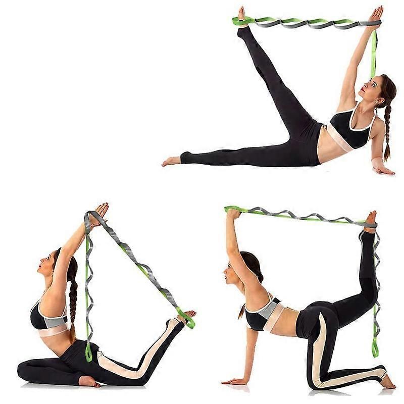 Yoga Strap - Stretching Strap with 12 Loops to Improve Flexibility for Fitness,Pilates and Physical Therapy