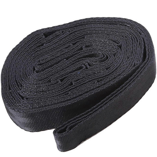 2pcs Hammock Tree Straps Set Effortless Operation Lightweight Stretching Straps Suitable for Hiking Camping - Black