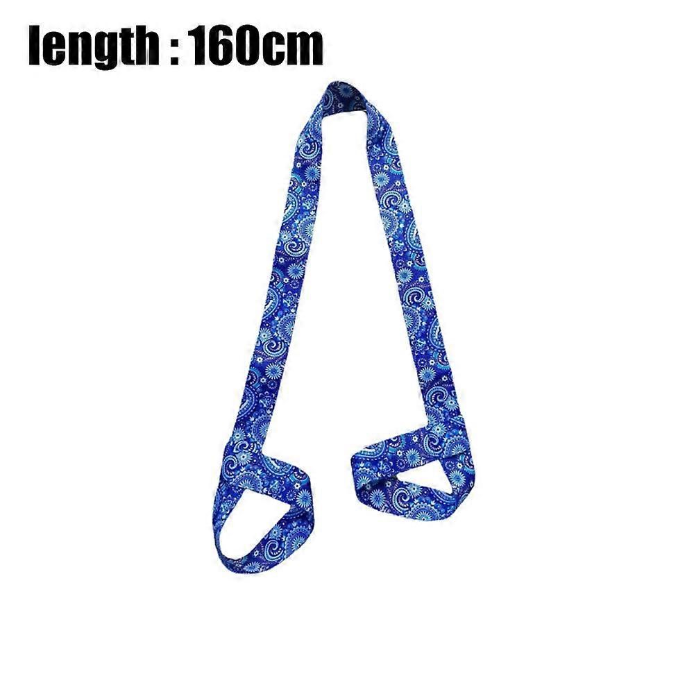 2-in-1 Yoga Mat Carry Strap & Stretch Strap with Adjustable Buckles for Yoga, Pilates & Fitness - Magenta-purple