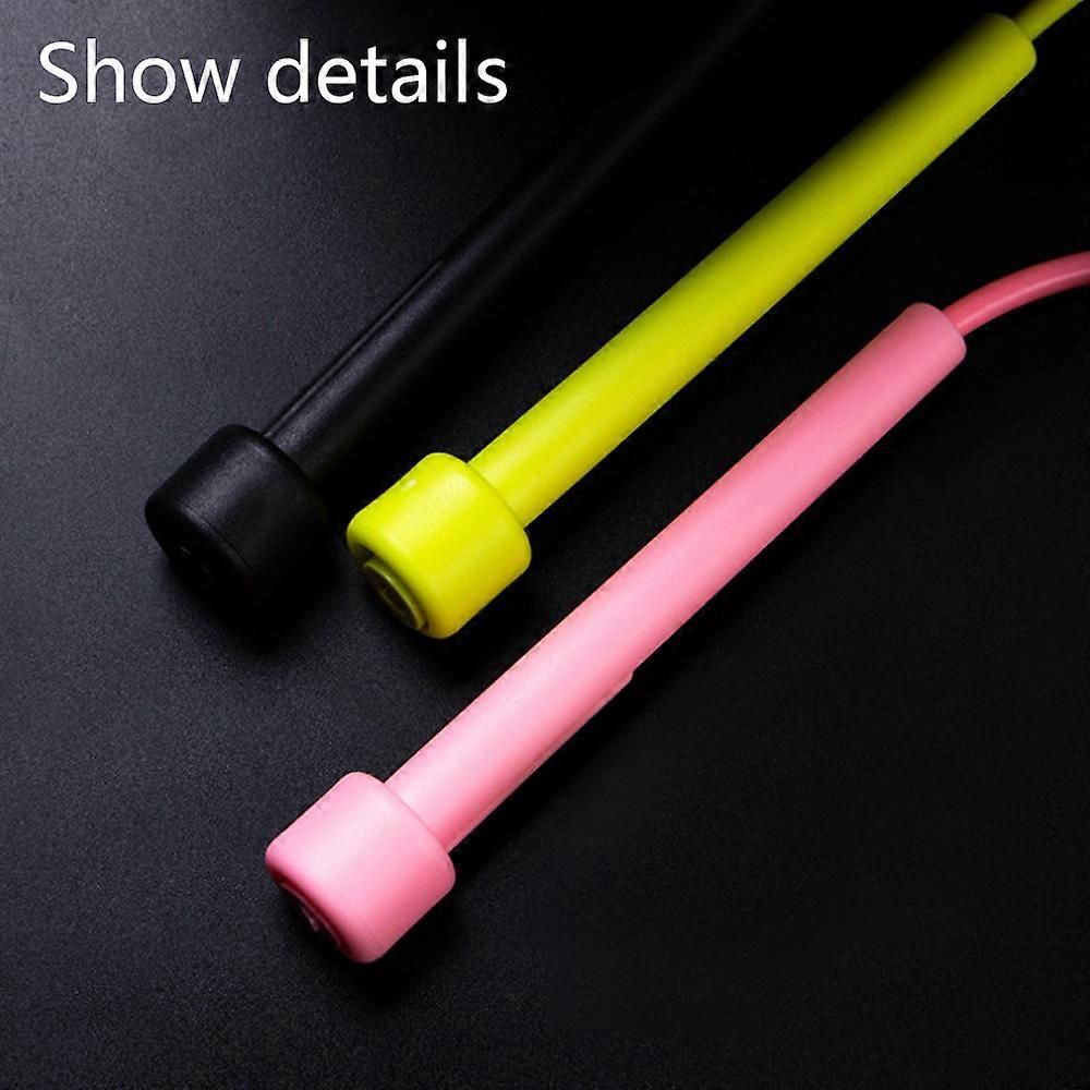Speed Jump Rope for Fitness, Racing Skipping Rope with Ball Bearings, Adjustable Exercise Jump Rope for Cardio, Boxing, CrossFit & Workout - Pink