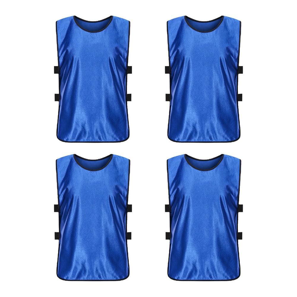 4Pcs Scrimmage Training Vest Team Sports Games Practice Jersey Orange