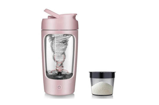 Electric Shaker Bottle Protein Shaker Bottle Protein Mixer for Perfect Creamy Shake Rechargeable Blender Bottle -Pink