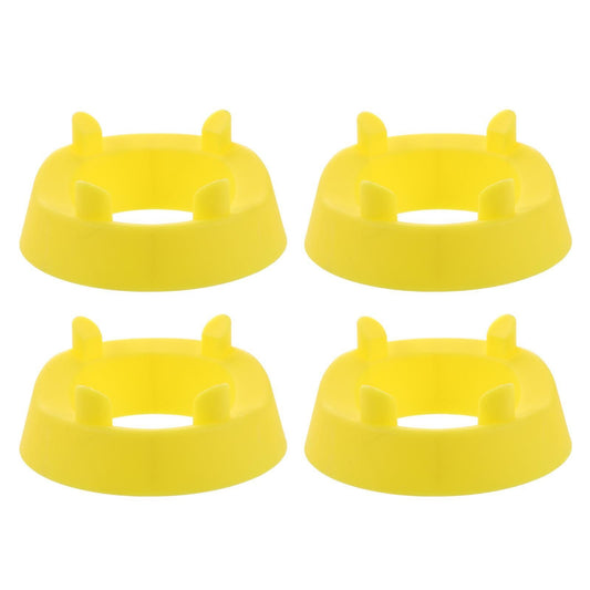4pcs Football Kicking Tee - Sport Ball Display Rack - Field Goal Kicking Holder Stand - Football Training Equipment Yellow