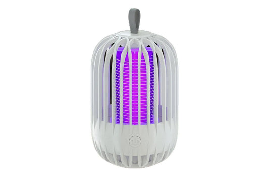 USB Electric Mosquito Killer Lamp Mosquito Zapper Trap Bug Zapper lectric Fly Traps Insect Pest Control for Home, Backyard, Patio, Camping, Fishing (White)