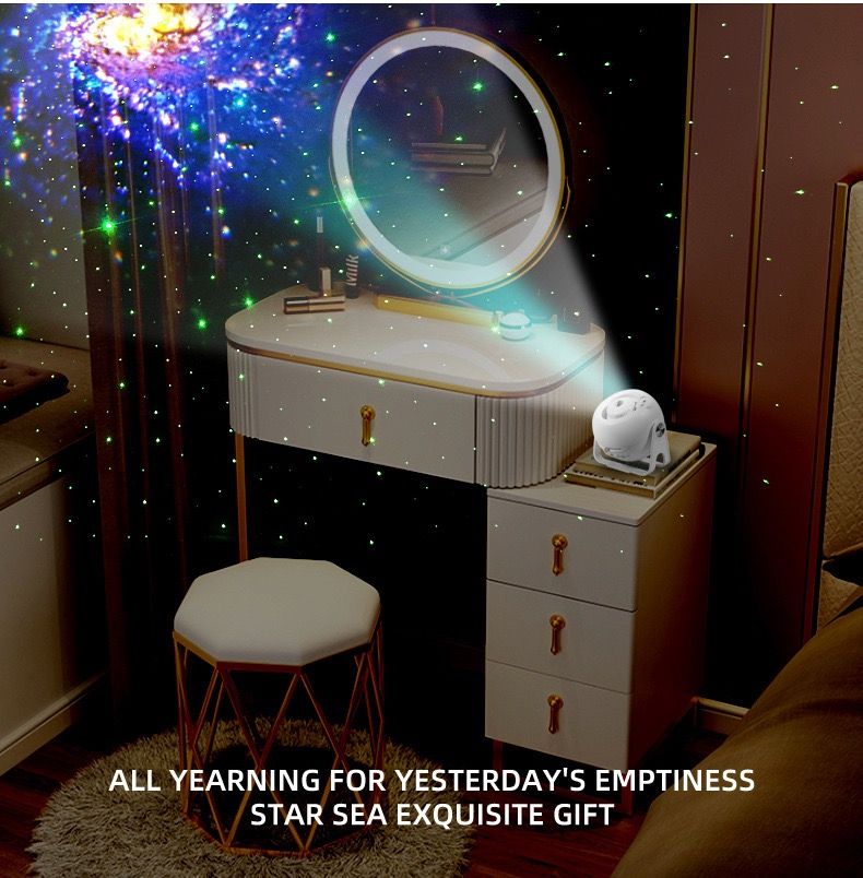 Adjustable Star Projector Lamp with Interchangeable Film Discs – Create a Dreamy Galaxy in Your Room, Perfect for Kids' Astronomy Education, Relaxing Sleep Aid, Romantic Bedroom Decor, and Party Atmosphere Lighting (6pcsCards)