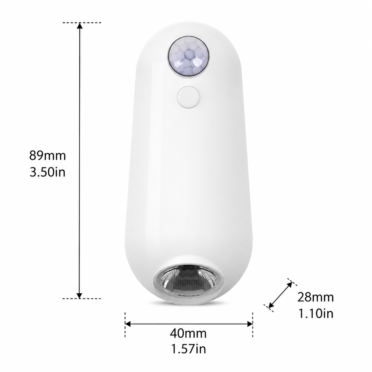 2-in-1 Motion Sensor Night Light with Toilet Light Function, 8 Color RGB Glow, Waterproof Rechargeable LED Lamp for Nighttime Use in Bathroom, Stairway, Hallway, and Bedside (2PCS)