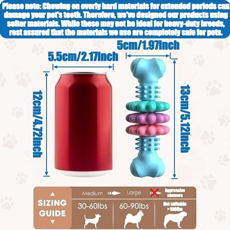 Durable Dog Chew Toy for Aggressive Chewers – Fun Bone-Shaped Dental Toy with Flower Ring Design, Ideal for Medium to Large Dogs, Great for Teeth Cleaning and Training Rewards (Pink)