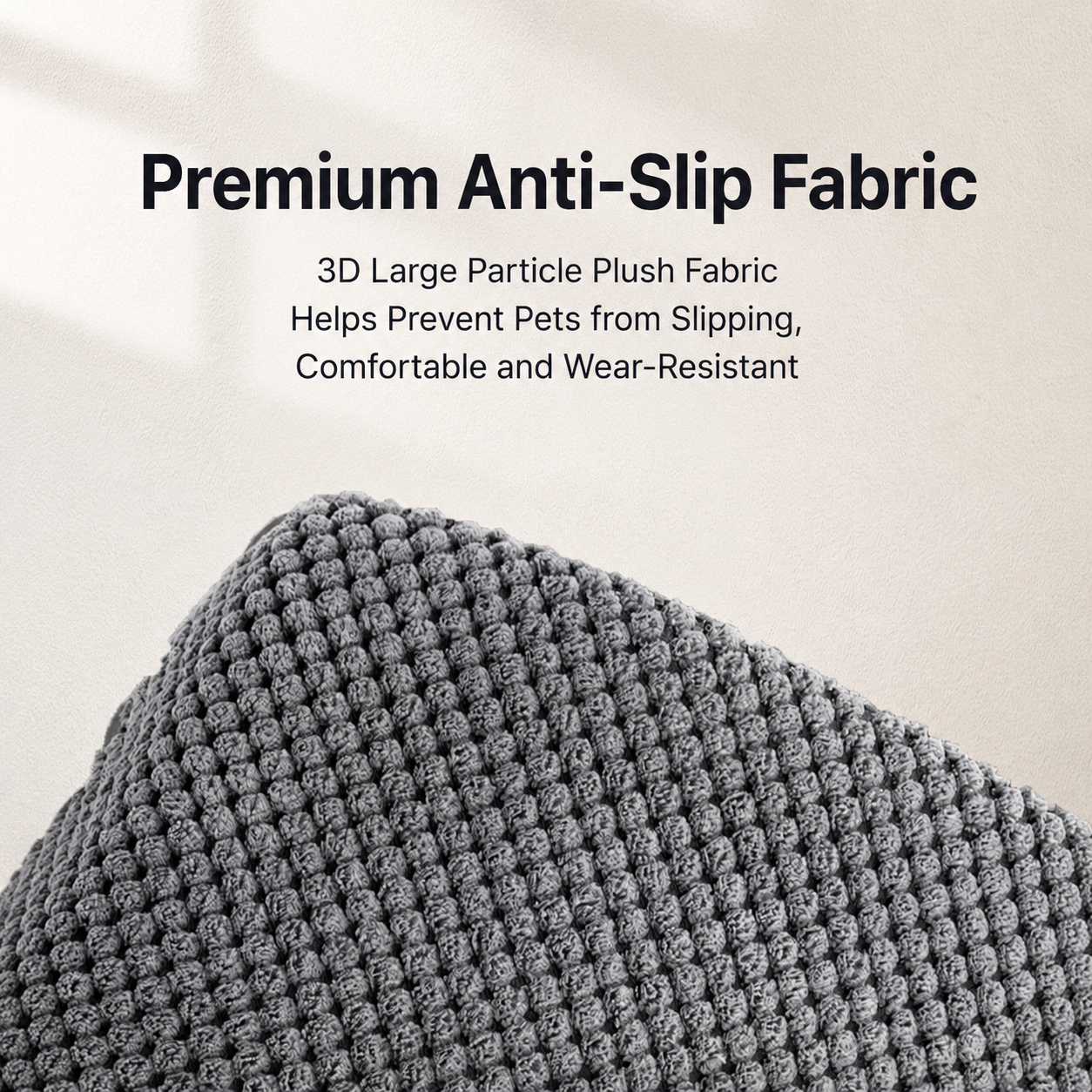 Orthopedic Foam Pet Stairs with Washable Cover – Safe 2, 3, & 4 Tier Dog Ramp for Bed & Couch Access, Gentle Slope for Puppies, Small Breeds, and Senior Pets Needing Joint Relief (Beige, 2Tier)