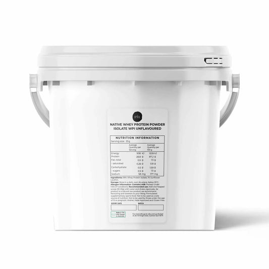 Orku 2Kg Whey Protein Isolate Powder WPI 90% Unflavoured Native Tub
