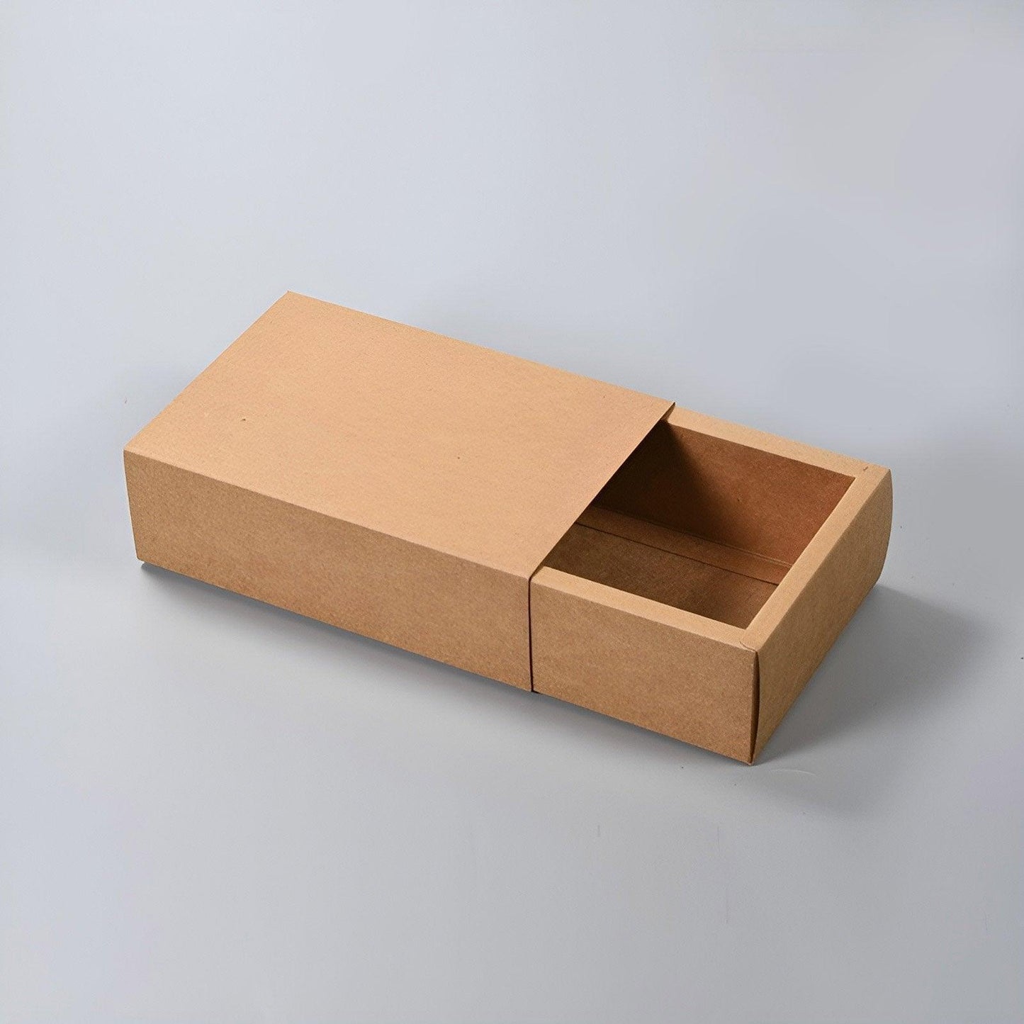 Kraft Paper Drawer Box Packaging Gift Storage Organiser Small Kraft Boxes - 27.5x20x5.5cm