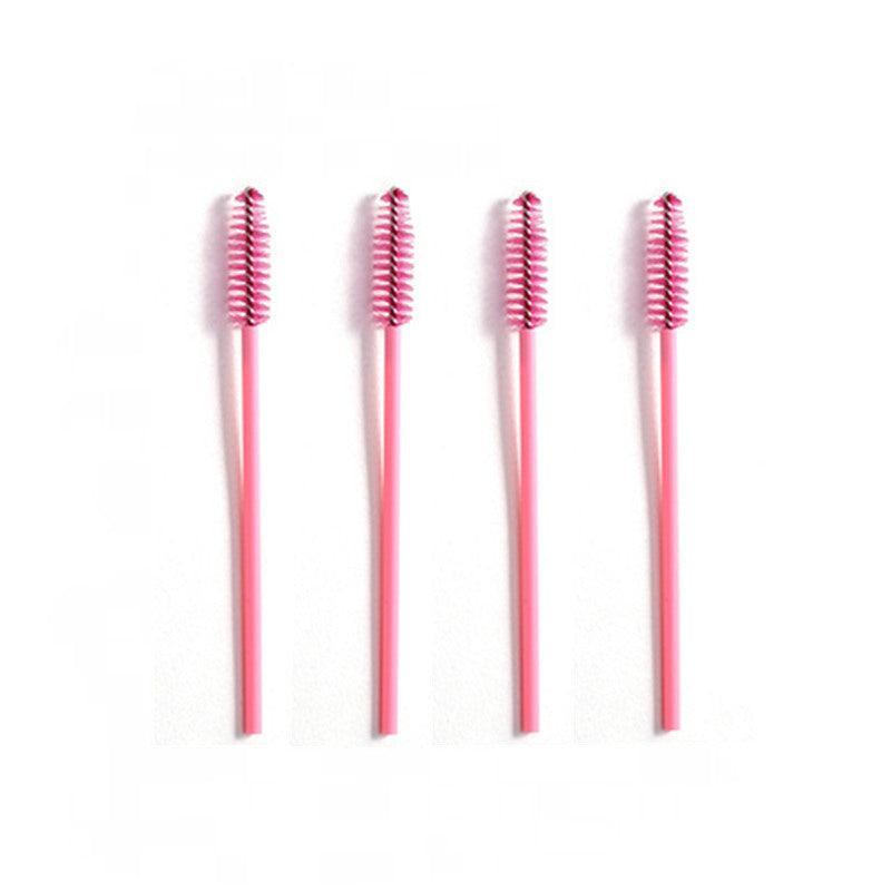 50X Disposable Mascara Wands Eyelash Brushes Applicator Lash Extension Brush - gold+black