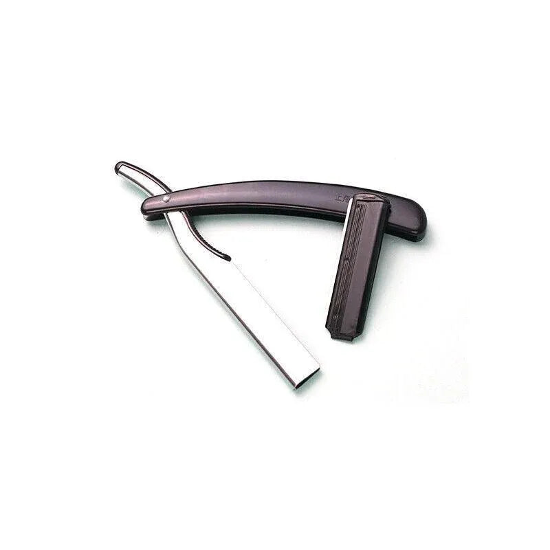 Old Shaver Razor Eyebrow Knife Folding Manual Shaver Holder Home Salon Tool Au - Blue+10PCS Blades
