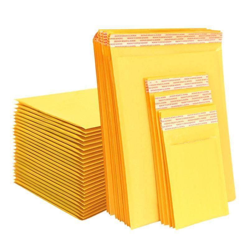 25PCS Poly Bubble Mailer Yellow Colour Multi-Size Plastic Padded Bag - 25PCS-23*29CM