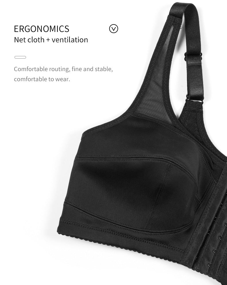 2 Pcs Size S Women's Wireless Large-Cup Lace Bra with Front Clasp - Comfortable, Breathable, Black