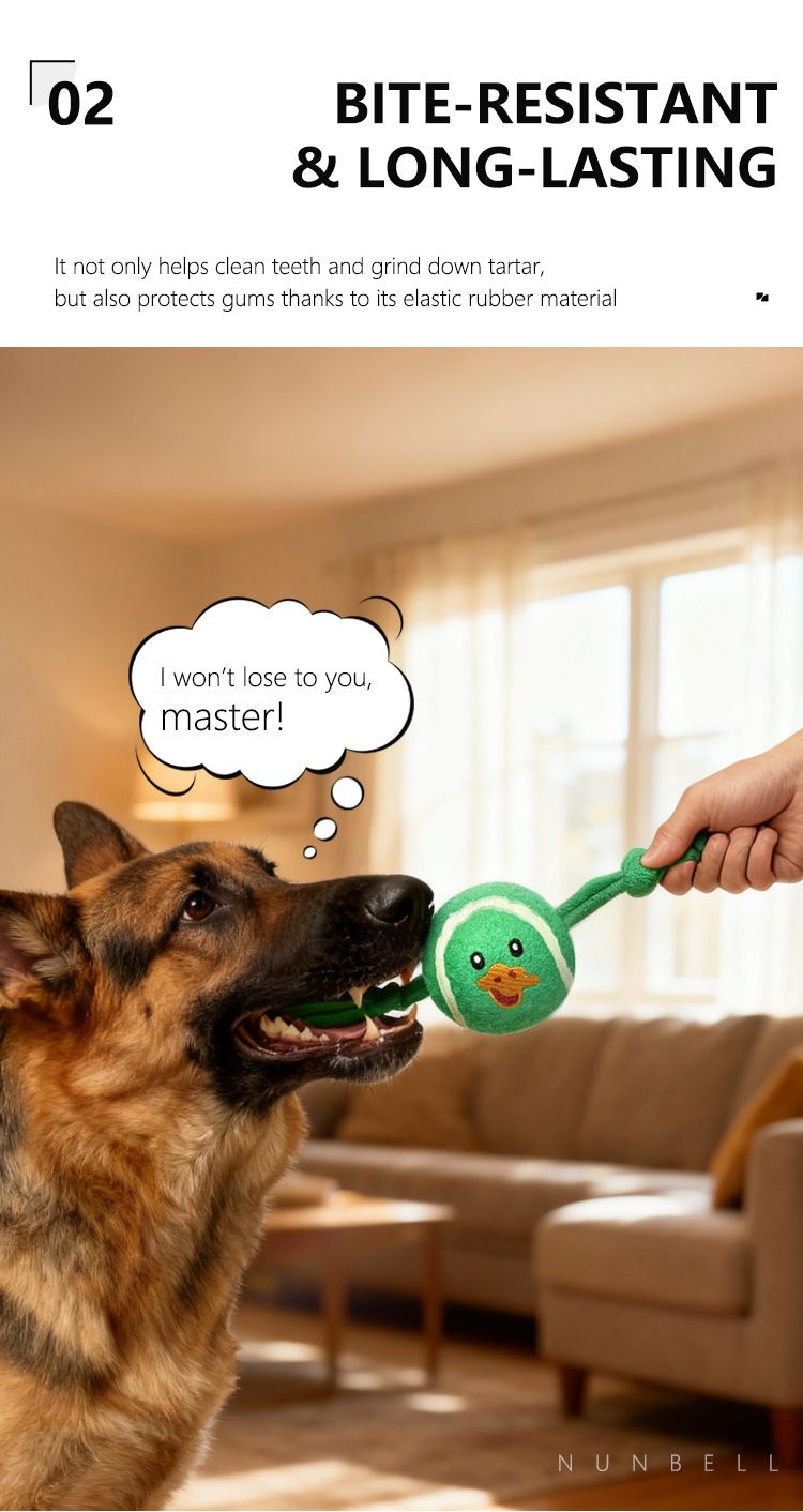 3-Piece Set High Elastic Pet Tennis Toy - Chew-Resistant Dog Ball with Plush Animal Designs for Interactive Play, Teeth Grinding & Dental Cleaning, Synthetic Fiber & Rubber, 80g Lightweight, Ideal for Small to Large Dogs-Designs: Duck and  Owl and  Pengui