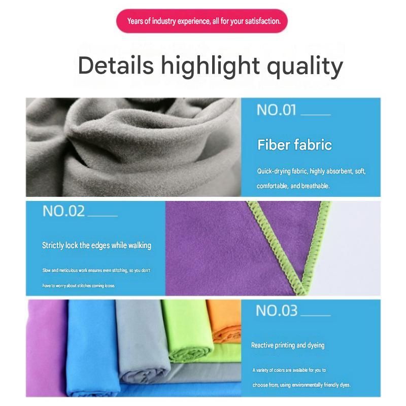 Dry and Breathable Sports combination-Blue Running Waist Belt and Blue 152*76cm and 80*40cm Microfiber Sports Towel Set - Waterproof Nylon Belt with Reflective Strips, Quick Dry Gym Towels for Fitness Running Swimming