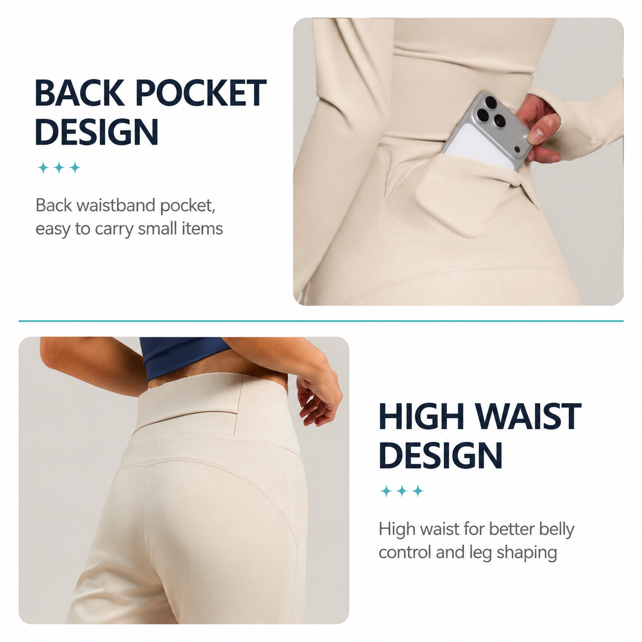 Women's High Waist Yoga Pants (L size)- Grey Loose Straight Leg Full Length Trousers with Rear Waist Pocket for Pilates, Studio Workouts, Lounging and Casual Wear