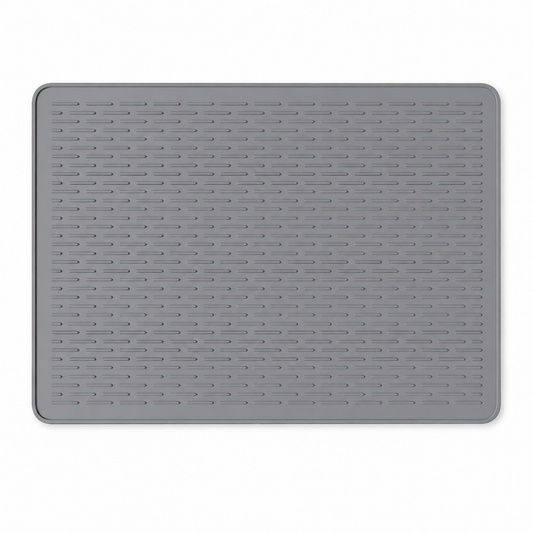 Gray Extra Large Silicone Countertop Protector & Dish Drying Mat - Dishwasher Safe ( 76x53cm)
