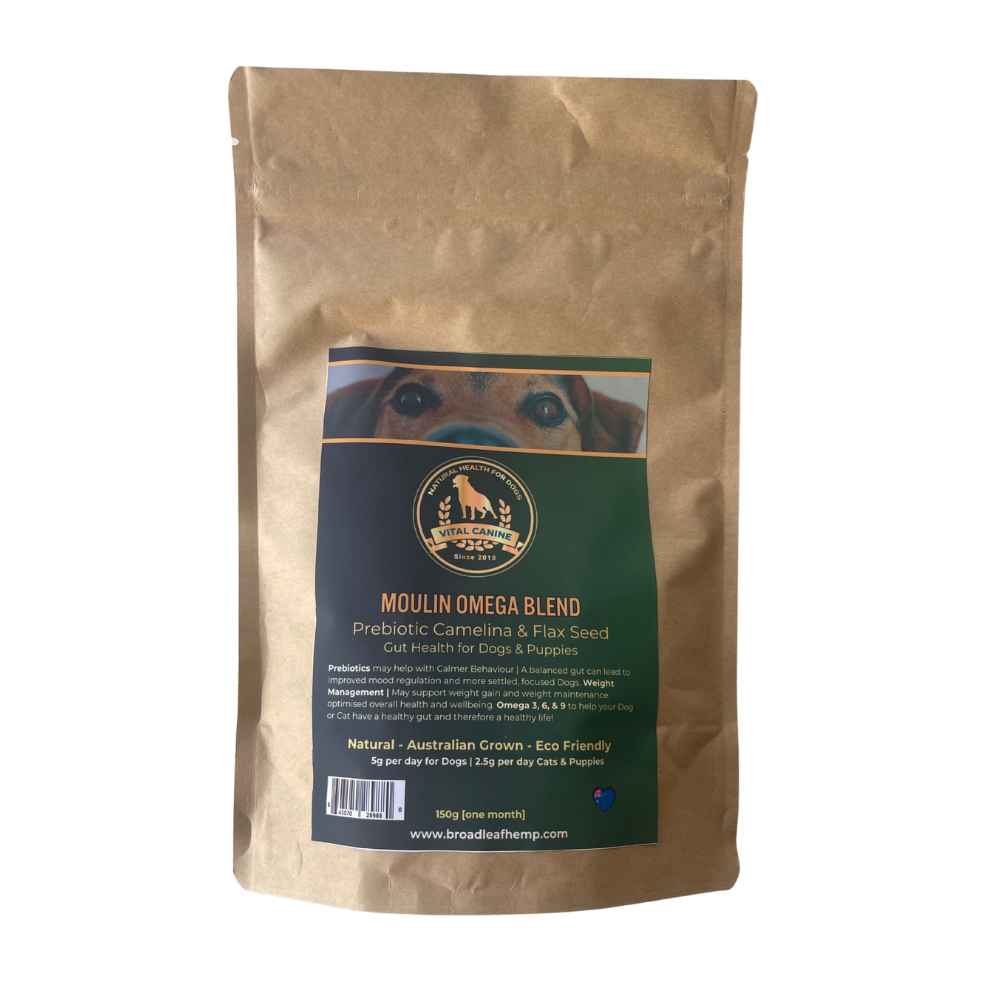 The Moulin for Dogs | Canine Prebiotic & Omega Supplement For Gut Health 150g